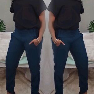 Tuxedo pants Teal & Black